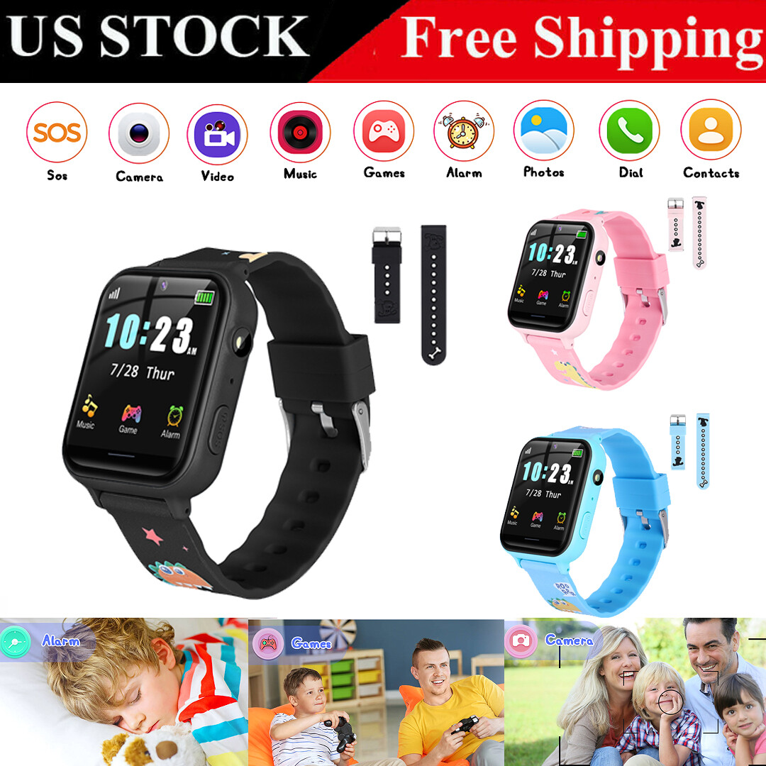 Waterproof Kids Smart Watch Anti-lost Safe GPS Tracker SOS Alarm Camera Call
