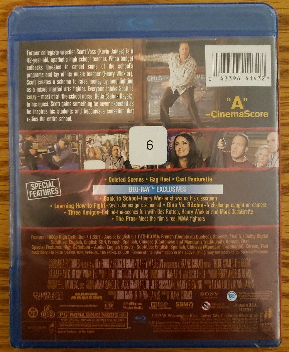 Here Comes the Boom (Blu-ray Disc, 2013, Includes Digital