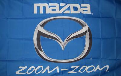 MAZDA LIGHT BLUE FLAG 3X5 POLYESTER