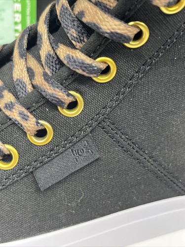 DC Women’s Mid Top Shoes Woman Size: 5.5 Leopard & Black **NEW** - Picture 3 of 9