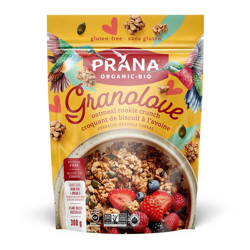 Хлопья Prana Organics Cereal Og2 Гранола Овсяное печенье Crunch 12 УНЦИЙ 3590₽