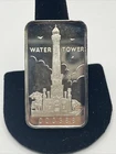 First National Bank of Chicago- Water Tower 1 oz .999 Vintage Silver Bar-000366