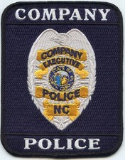 NORTH CAROLINA NC COMPANY EXECUTIVE SPECIAL POLICE PATCH
