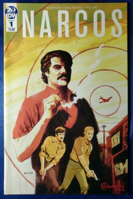 Narcos #1 Cover A IDW Comic 2019 GC Netflix Series Ferries / Pedro Pascal