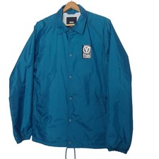 Vans Off The Wall Jacket Medium Jacket Teal Snap Retro Skater Military Spec