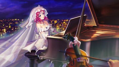 Anime girls love live nishikino maki cleavage dress Playmat Gaming Mat Desk