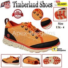 Image of Timberland Juniors Glidden Camp Unisex Trainers Shoes Sneakers UK 4 - Orange
