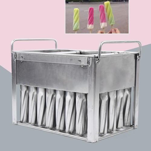 40 Pcs Stainless Steel Ice Cream Ice Lolly Popsicle Mold Commercial Ice Pop Mold