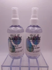 LOT OF 2 Isle of Paradise Over It  Magic Self Tan ERASER Exfoliating Micellar 