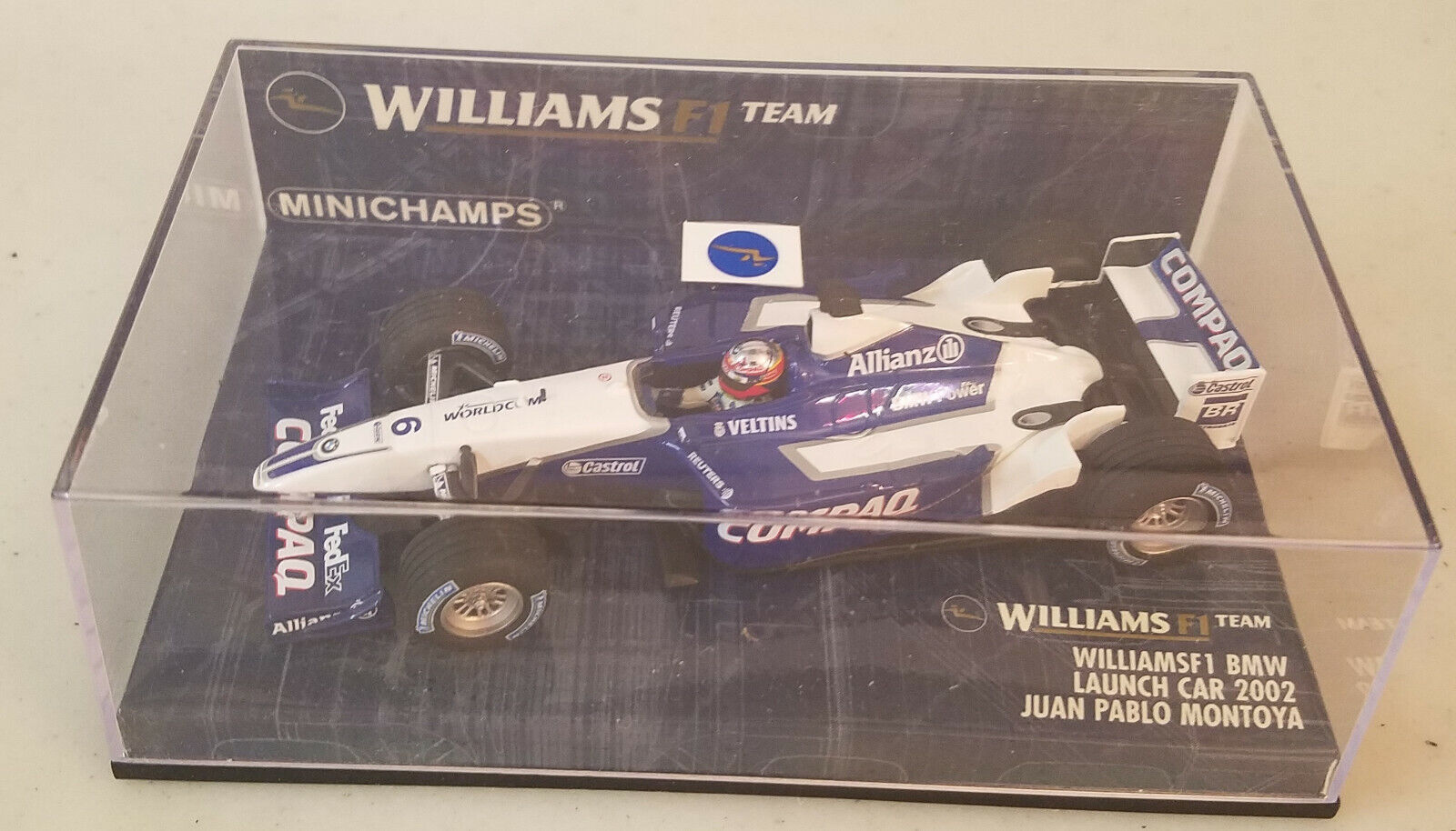 MINICHAMPS 1/43 - Williams F1 BMW Launch Car 2002 J.P.Montoya