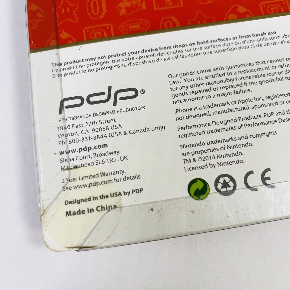 PDP Super Mario Bros  iPhone 6 Clip Case Cover - Factory Sealed - Nintendo 8-Bit - Image 3 of 4