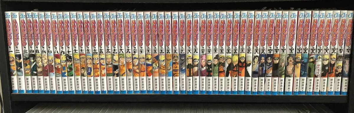 Naruto Manga 1-72 Complete Whole Series All Volumes Japanese Jump Comics  Used