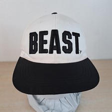 OLD NAVY BEAST YOUTH ADJUSTABLE SNAPBACK BASEBALL HAT/CAP, WHITE/BLACK, OUTDOOR