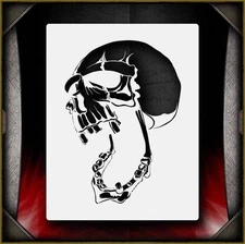 Skull 2 Airbrush Stencil Template Airsick