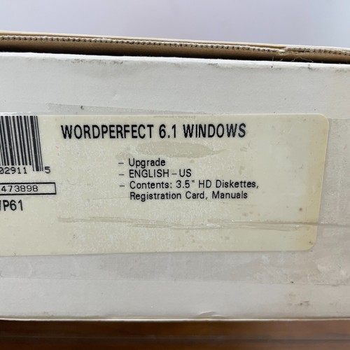 WordPerfect 6.1 for Windows 3.5" Floppy Disk Upgrade Word Processor Novell NOB - Picture 9 of 18
