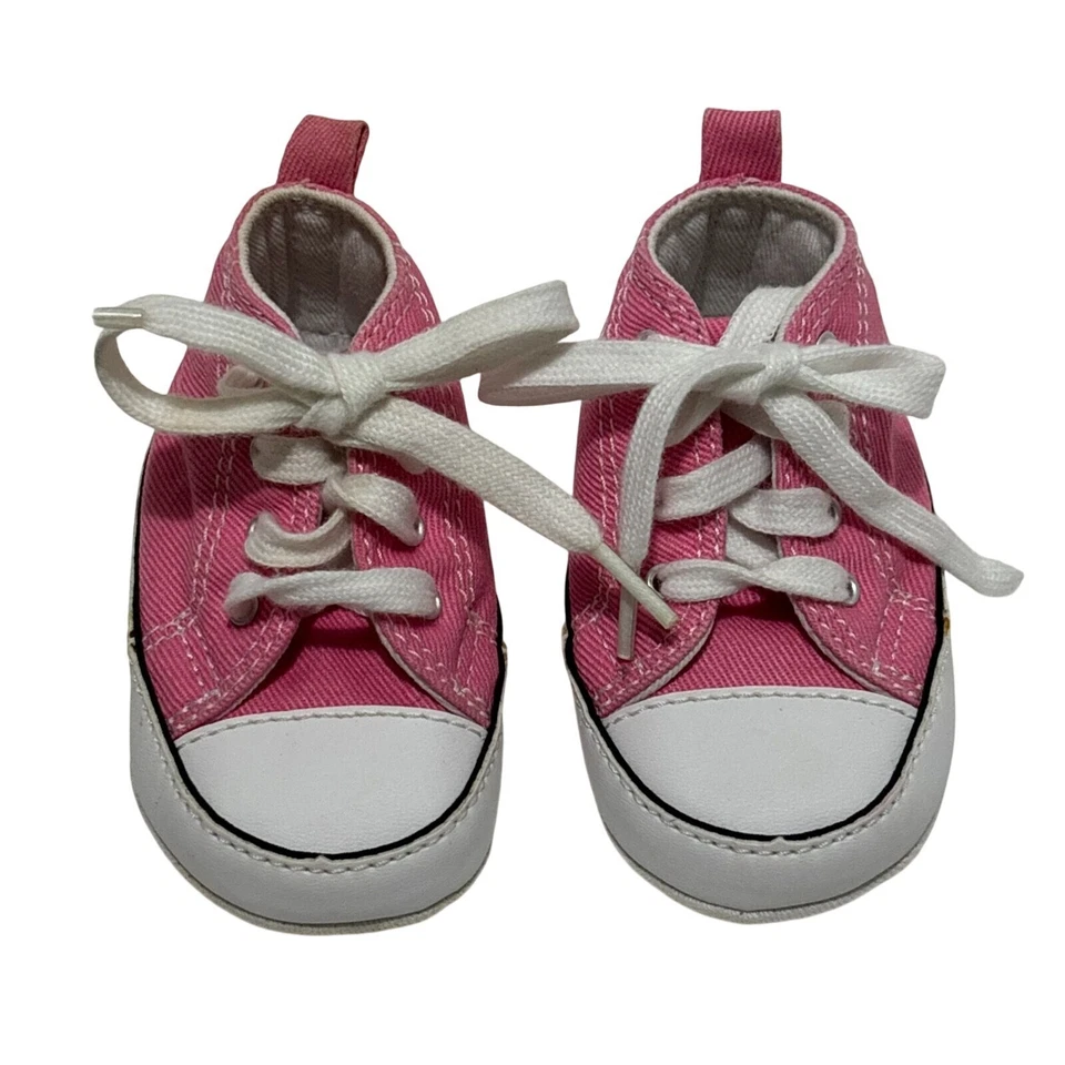 Converse Baby Chuck Taylor Cribster All Star Zapato Alto Botines Rosa Infantil 3 Foto 2 de 4