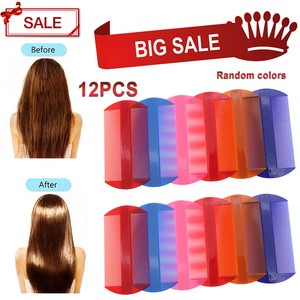 New 12x Double Sided Combs For Head Nit Lice Dectection Hair Comb