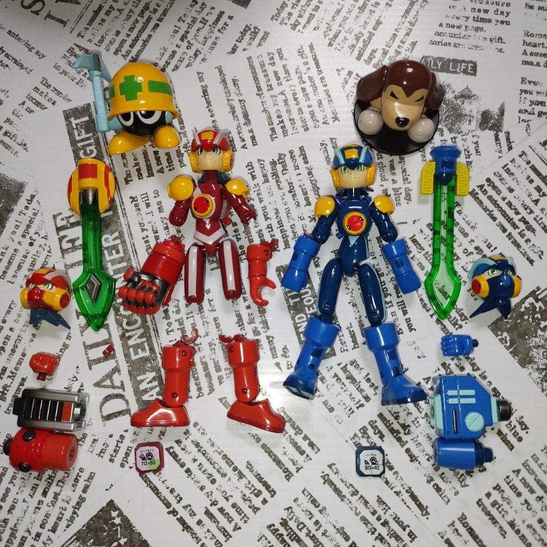 Megaman JUNK Rockin' EXE Heat Guts Normal SET Rockman Action Megaman JUNK Rockin' EXE Heat Guts Normal SET Rockman Action