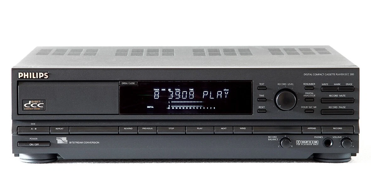Lecteur Philips DCC 600 Complet En Boîte, Fonctionnel + 2 Cassettes DCC Pré-enregistrées