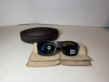 Serengeti Bergamo 8809 Sunglasses Matte Striped Gray Polarised 555nm Blue Lens