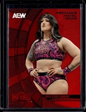2025 Metal Universe AEW Kris Statlander #23 Red Precious Metal Gems /100