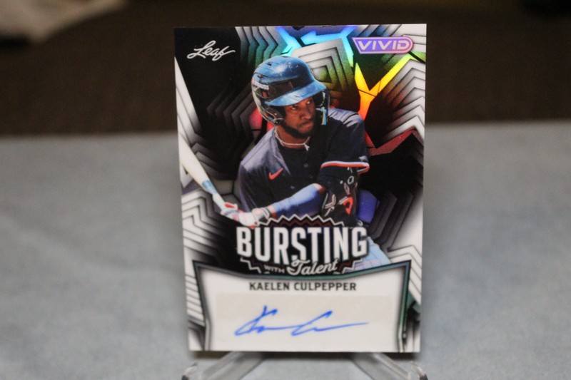 Kaelen Culpepper 2025 Vivid Bursting With Talent Black Prismatic Auto 1/1 Twins