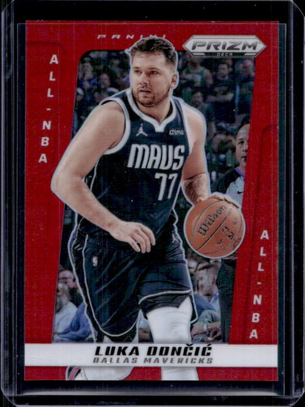 2024-25 Panini Prizm Deca Luka Doncic Red Prizm #/199 Mavericks