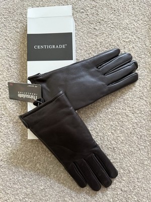 Ladies Leather Thinsulate Gloves*,Brown , Medium