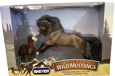 BREYER America's Wild Mustangs NEW Ventoso, Stallion/Roca, Chestnut Foal 2007