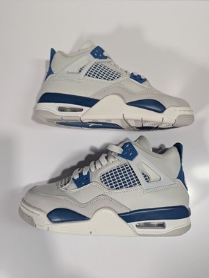 NIKE AIR JORDAN 4 Military Blue яαуℓα Nike Air Jordan 4 Retro 2024 Military Blue GS HF4281-141 GS Size