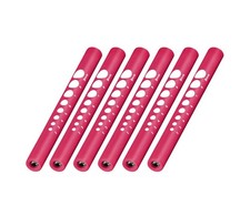 6pc LED Medical Diagnostic Penlight Pen Light  Pupil Gauge Lot US Seller - Pink