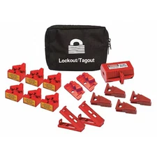 Condor 437R67 Portable Lockout Kit, Red, 3" H
