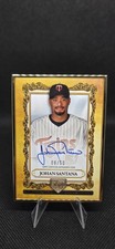  2025 Topps Gilded Gallery Of Gold Framed Auto! /50! On Card! Johan Santana!