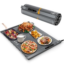 Food Warming Mat - Portable Party Buffet Warming Tray, Foldable Food Warmer, ...