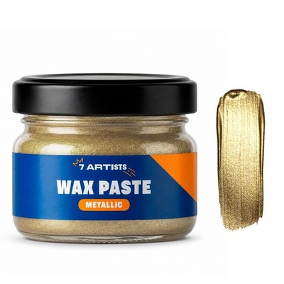 7 Artists Metallic Wachspaste   Gilding Wax für Möbel, Holz & Dekoration