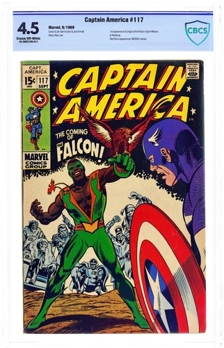 Captain America #117 CBCS 4.5 1969 19-260C190-011 1st app. and origin Falcon
