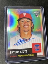 2022 Topps Chrome Platinum Anniversary Bryson Stott Auto 069/199