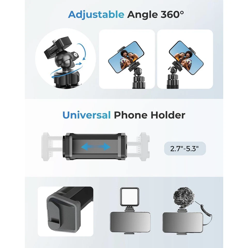 Octopus Adjustable Tripod Stand Flexible Phone Holder for iPhone Camera Bracket - Image 3 of 4