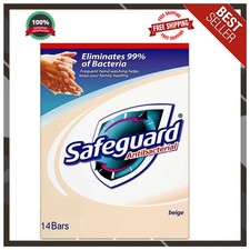 Safeguard Antibacterial Bar Soap Beige 4 Ounce 14 Bars Total