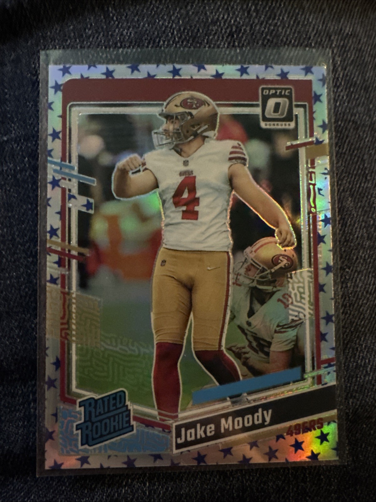 2023 Panini Donruss Optic - Rated Rookie Jake Moody #289 Stars Prizm (RC)