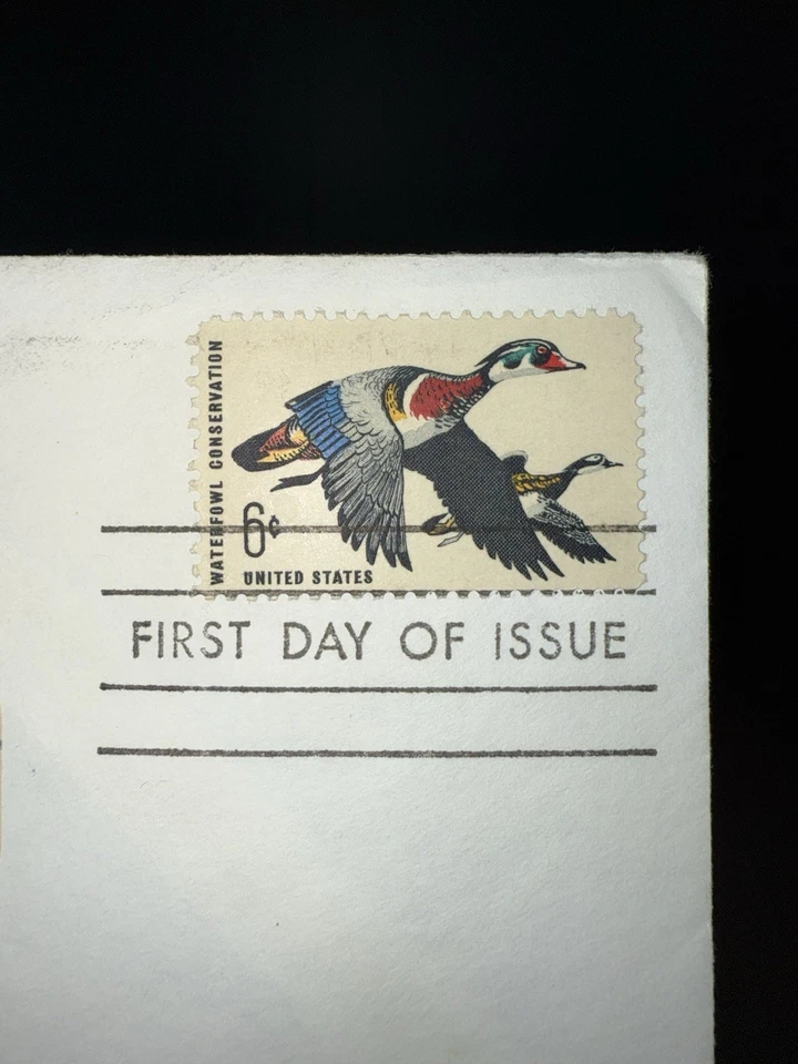 1968 Waterfowl Conservation 6¢ Wood Ducks First Day Cover FDC Scott #1362 - Image 2 of 4