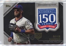 2019 Topps Update Manufactured 150th Anniversary 2/150 Bryce Harper Patch s1i