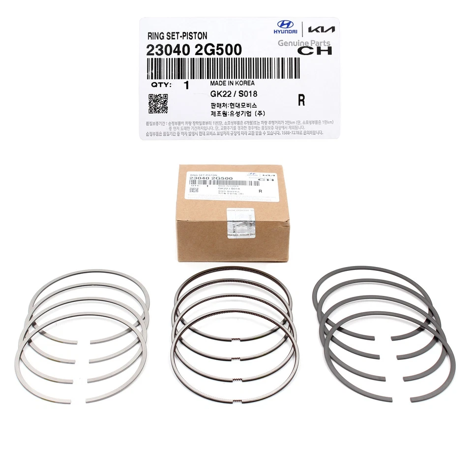 GENUINE Engine Piston Rings 23040-2G500 for 11-18 Hyundai Sonata Kia Sorento 2.4 Foto 2 de 2