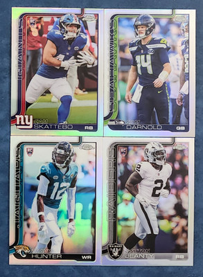 2025 Topps Chrome Football REFRACTORS 251-400 You Pick - 2 Card Minimum