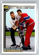 1992-93 Upper Deck #38 Trevor Linden / Jamie Linden