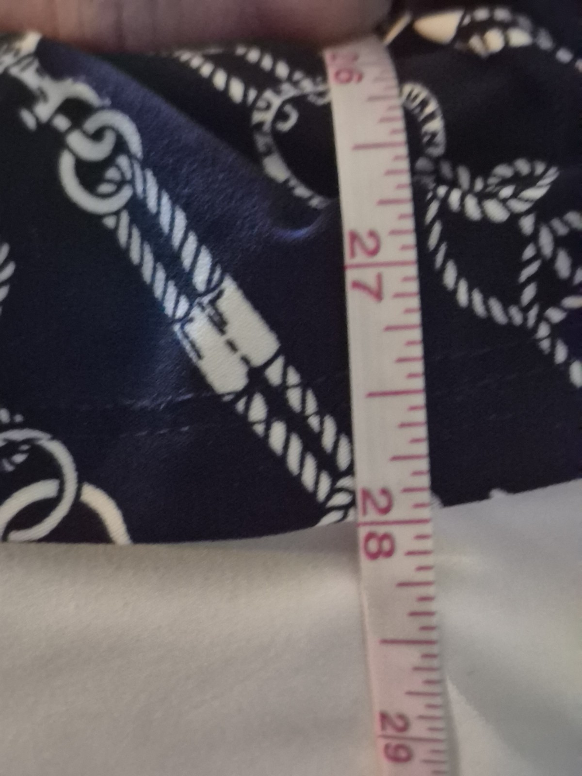Rare Global RALPH LAUREN Blue ANCHOR PRINT WRAP TOP Sailing 2x? D3 image 6