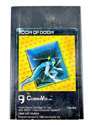 Vtg 1982 Room of Doom by CommaVid ATARI Video Computer System Need L Joy Stick