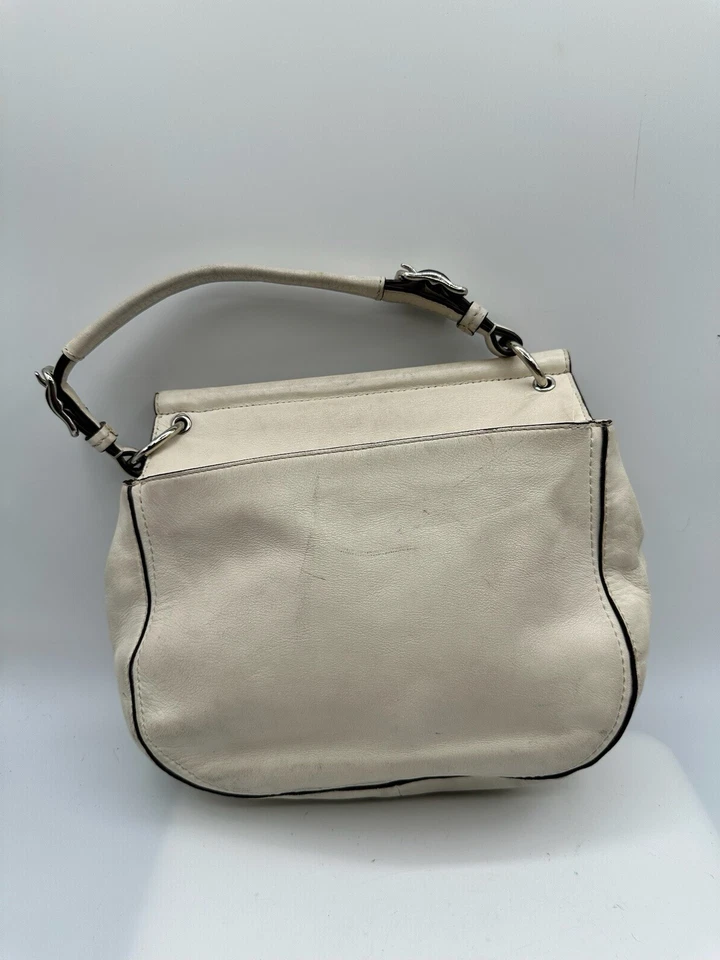Coach Willis Legacy Cream Leather Satchel Handbag 19132 - Image 2 of 4