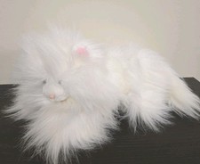 Vintage Dakin Krystal Kitty Persian Cat White Plush 1986 18" Retired