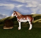 OOAK Like Breyer cm Custom Horse Micro Mini Model Resin Draft Braided Mane &Tail — photo 1